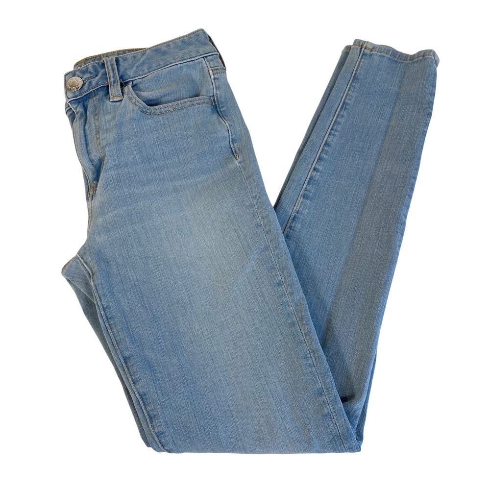 American Eagle Hi-Rise Jegging 360 Super Stretch Light Wash Blue Jeans Size 4